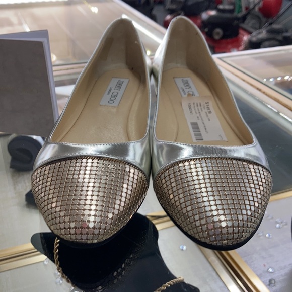 Jimmy Choo Metallic Flats - Picture 5 of 12